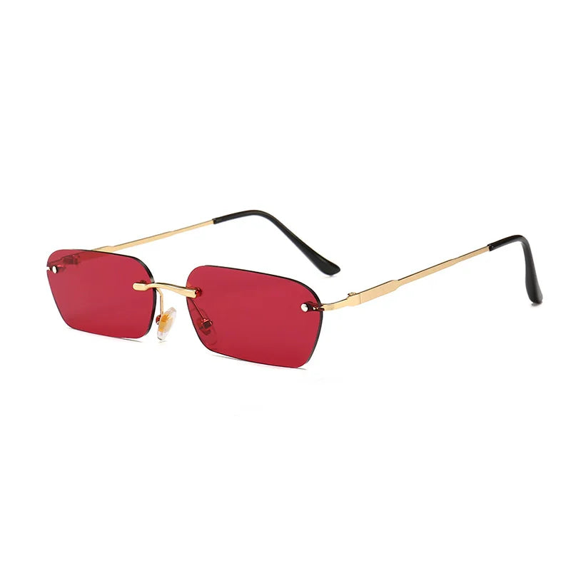 Rimless Rectangle UV400 Sunglasses