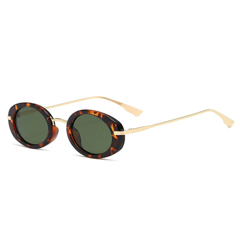 Punk Oval Clear Ocean UV400 Sunglasses