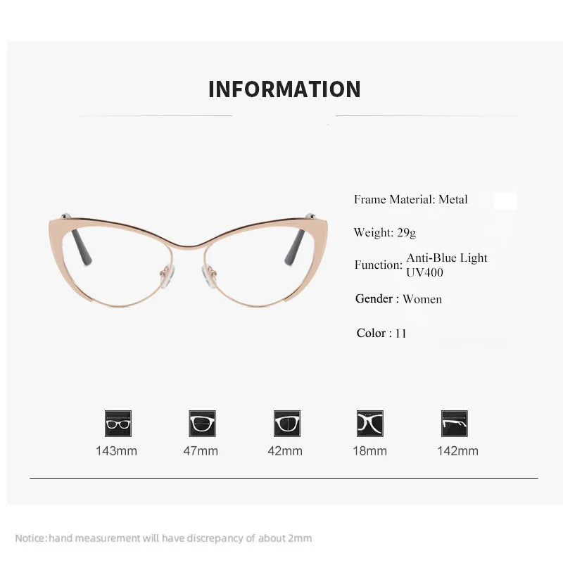 Cat Eye Gradient Anti-Blue Light Glasses