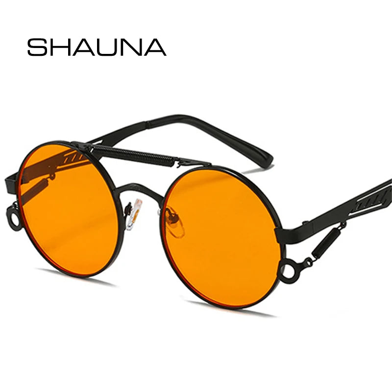Retro Metal Double Bridge UV400 Sunglasses