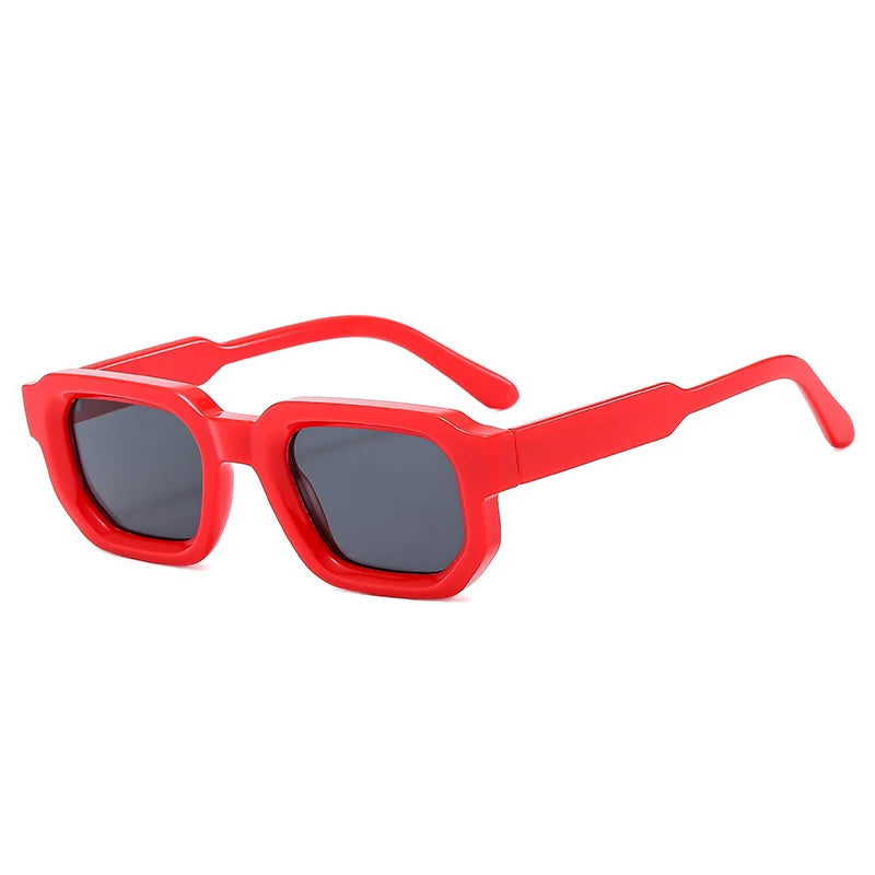 Square Blue Tea UV400 Sunglasses