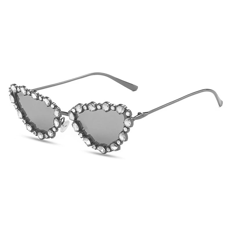 Luxury Crystal Cat Eye UV400 Sunglasses