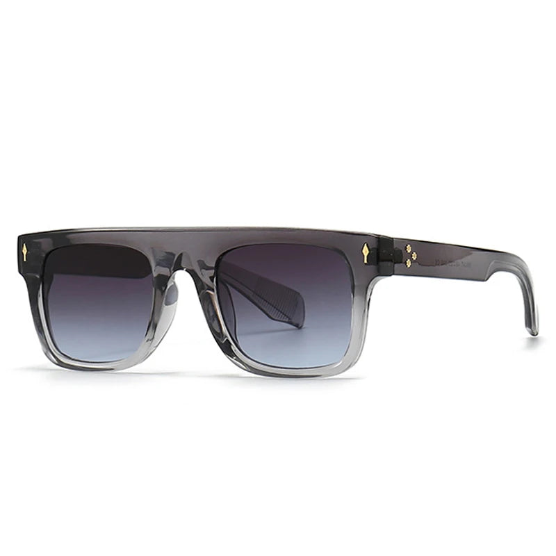 Punk Rivets Square UV400 Sunglasses