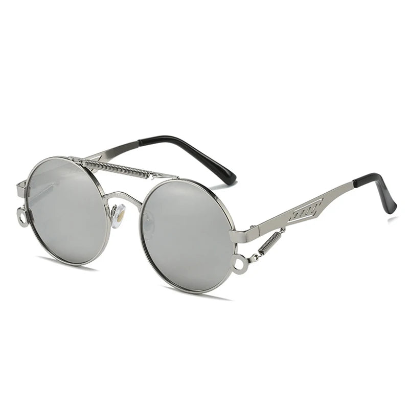 Retro Metal Double Bridge UV400 Sunglasses